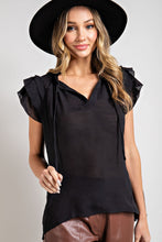 Load image into Gallery viewer, Lightweight Layered Black Blouse