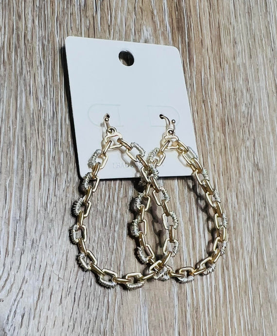 Chic Chain Link Hoop Earring