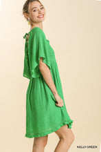 Load image into Gallery viewer, Spring Green Smocked Bodice Dress