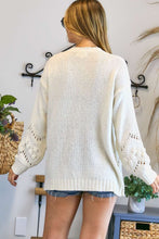 Load image into Gallery viewer, Cream Cozy Knit Cardigan