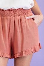 Load image into Gallery viewer, Ruffle Trimmed Hi-Waisted Shorts