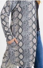 Load image into Gallery viewer, Sass Snakeskin Print Cardigan