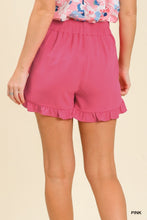 Load image into Gallery viewer, Simple Ruffle Hem Staple Shorts